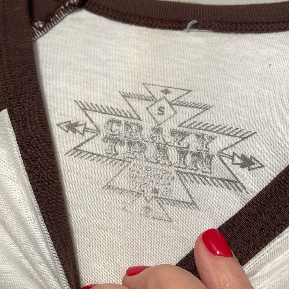 CRAZY TRAIN WESTERN COW TEE SIZE S - Picture 4 of 5